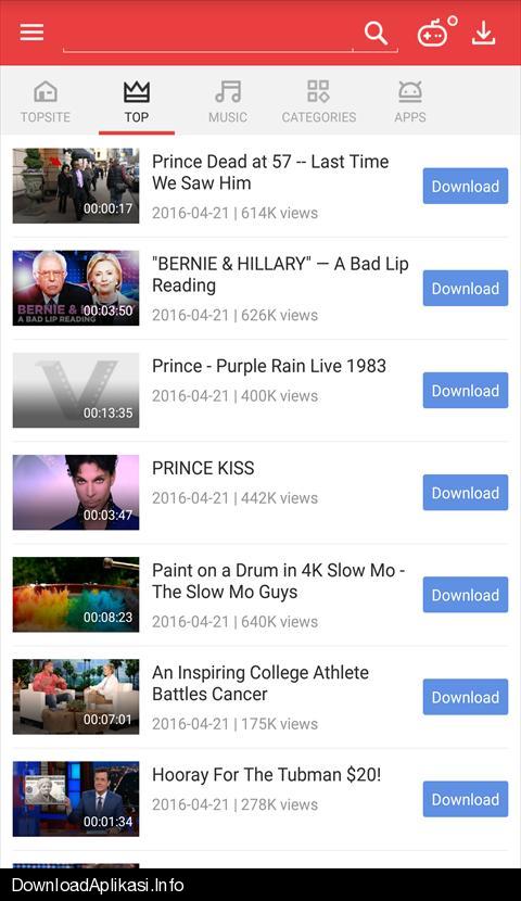 Unduh APK Vidmate gratis ke ponsel Anda